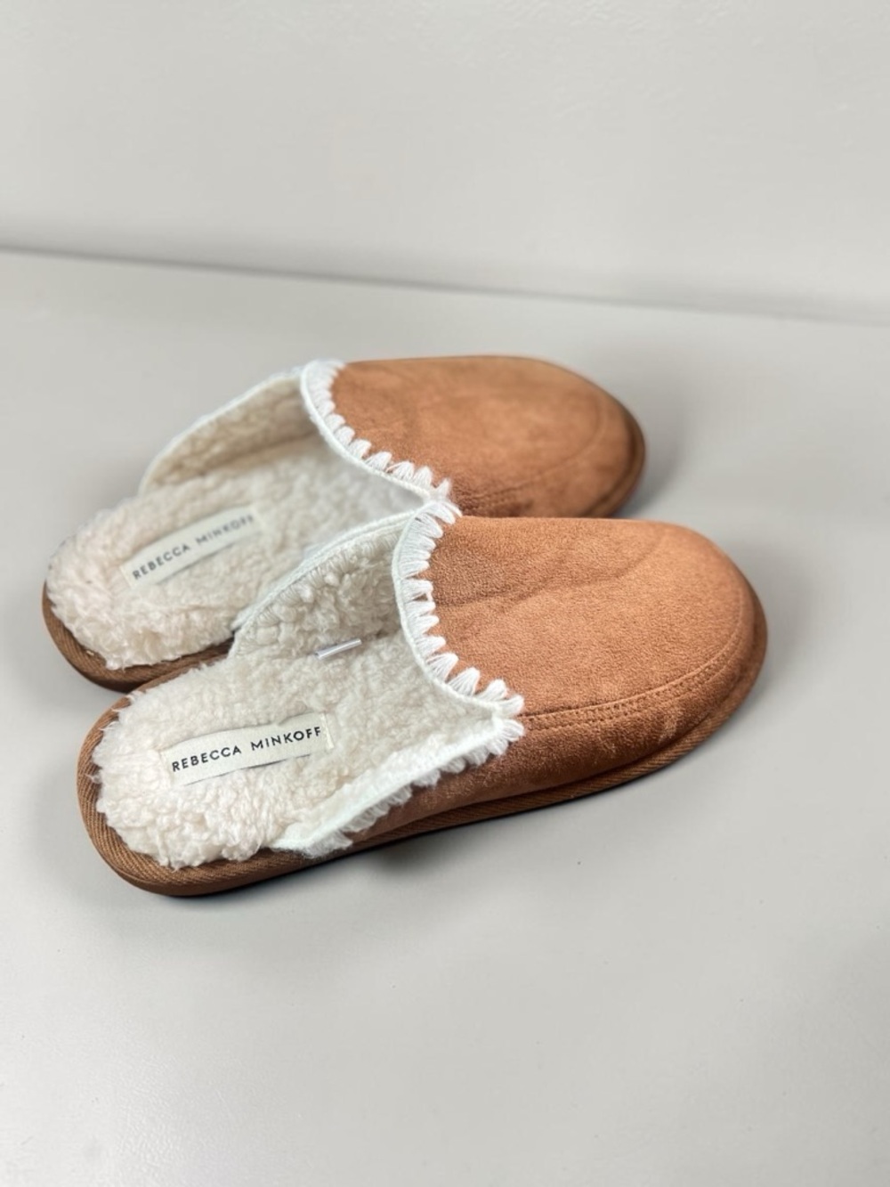 Rebecca Minkoff Womens Blake Faux Suede Mule Slippers size S (5/6)